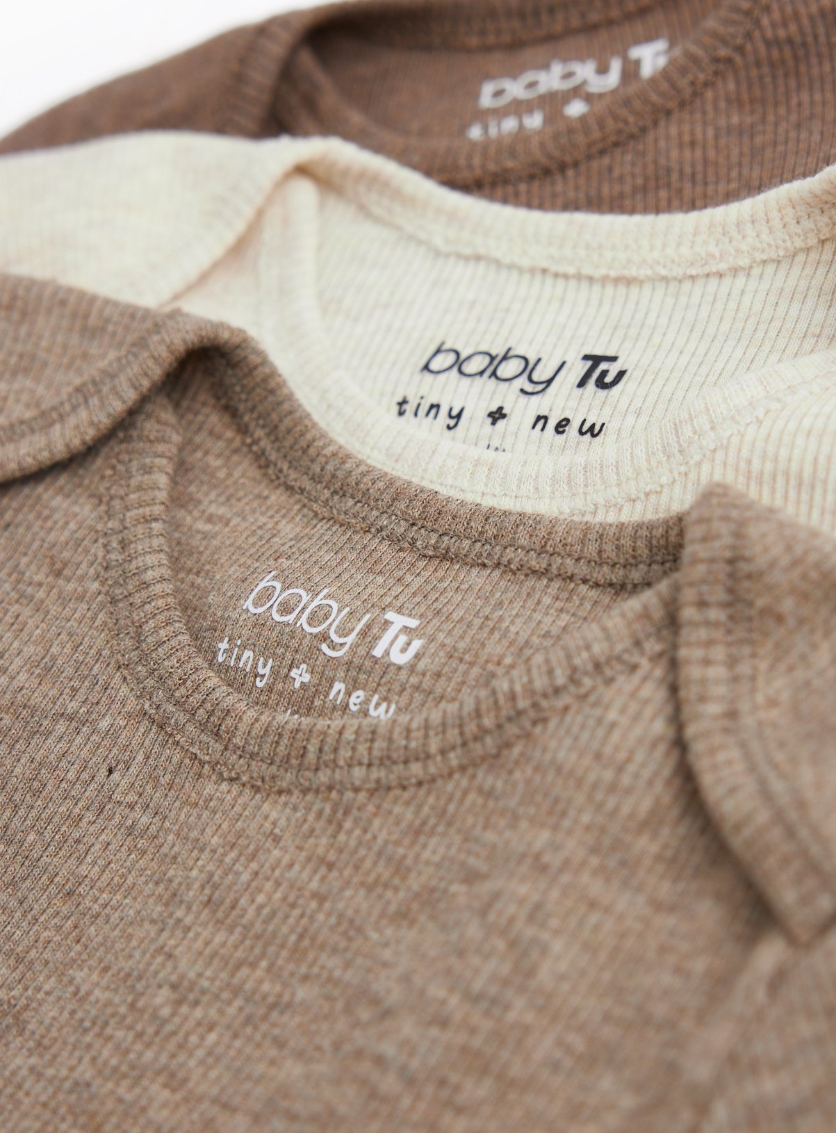 Neutral Shades Ribbed Bodysuits 7 Pack 2-3 years - Image 2 thumbnail